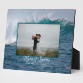 Big Ocean Wave Pas getrouwd Foto Gift Plaque Fotoplaat (Zijkant)