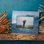 Big Ocean Wave Pas getrouwd Foto Gift Plaque Fotoplaat (Zijkant)