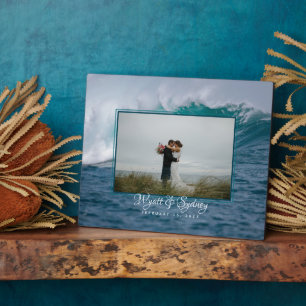 Big Ocean Wave Pas getrouwd Foto Gift Plaque Fotoplaat