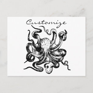 Big octopus Thunder_Cove Briefkaart