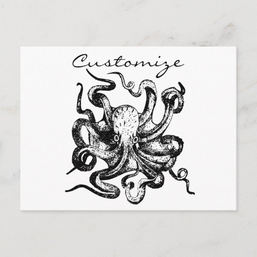 Big octopus Thunder_Cove Briefkaart (Voorkant)