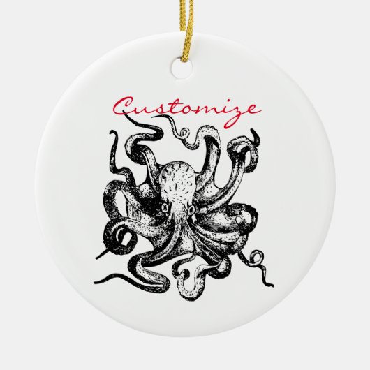 Big octopus Thunder_Cove Keramisch Ornament (Voorkant)
