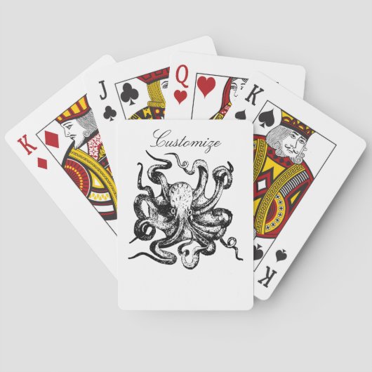 Big octopus Thunder_Cove Pokerkaarten (Achterkant)