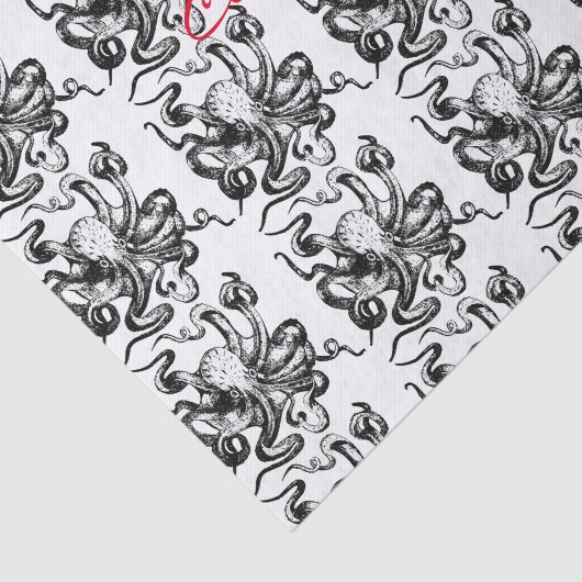 Big octopus Thunder_Cove Tissuepapier (Detail)