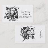 Big octopus Thunder_Cove Visitekaartje (Voorkant / Achterkant)