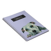 Big Ol' Head - Dog Painting | Jouw namen toevoegen Notitieboek (Rechterzijde)