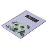 Big Ol' Head - Dog Painting | Jouw namen toevoegen Notitieboek (Linkerzijde)