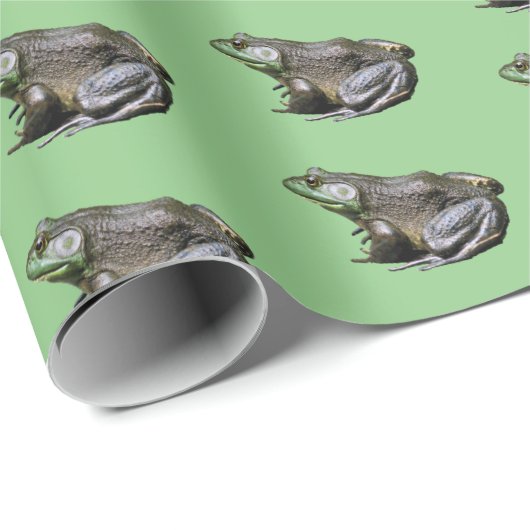 Big Old Bullfrog Animal Natuur Cadeaupapier (Rol Hoek)