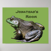 Big Old Bullfrog Kids Room Personalized Poster (Voorkant)