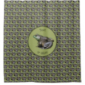 Big Old Bullfrog Natuur op maat Douchegordijn (Voorkant)