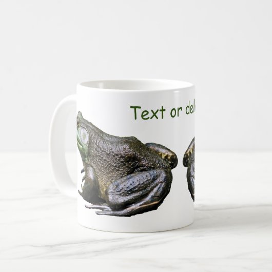 Big Old Bullfrog Natuur op maat Koffiemok (Voorkant links)