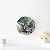 Big Old Bullfrog On Rock op maat Ronde Klok (Huis)