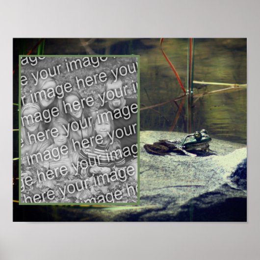 Big Old Bullfrog Pond Uw foto toevoegen Poster (Voorkant)