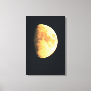 Big Old Moon 16x24 (40x60cm) met Canvas Afdruk