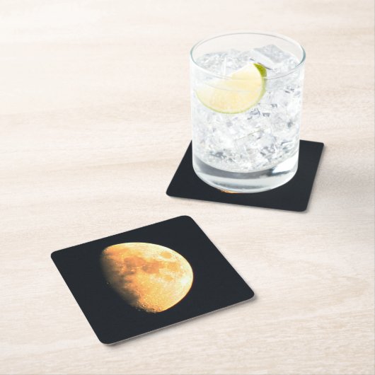 Big Old Moon Coasterm Kartonnen Onderzetters (Insitu)