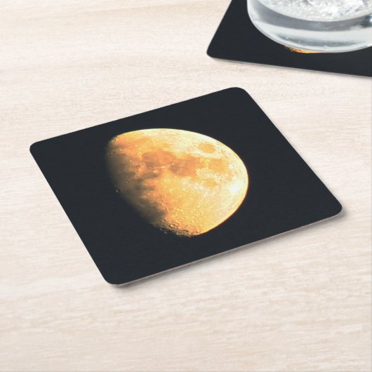 Big Old Moon Coasterm Kartonnen Onderzetters (Schuin)