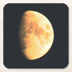 Big Old Moon Coasterm Kartonnen Onderzetters