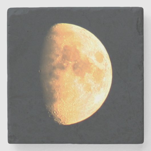 Big Old Moon Coasterm Stenen Onderzetter (Voorkant)