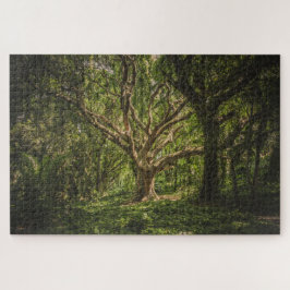 Big Old Tree in het bos Legpuzzel
