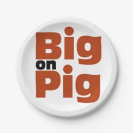 Big on Pig Papieren Bordje