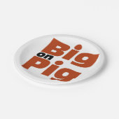 Big on Pig Papieren Bordje (Gekanteld)