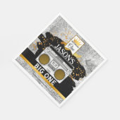 BIG ONE 1st Birthday Boombox Napkins Servet (Hoek)