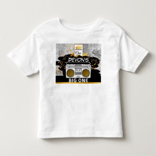BIG ONE 1st Birthday Toddler Tshirt (Voorkant)