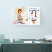 Big One Baseball Rookie Eerste Verjaardag Welkom Spandoek (Beurs)