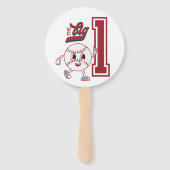 Big One Baseball Rookie van het jaar Eerste Verjaa Handwaaier (Achterkant)