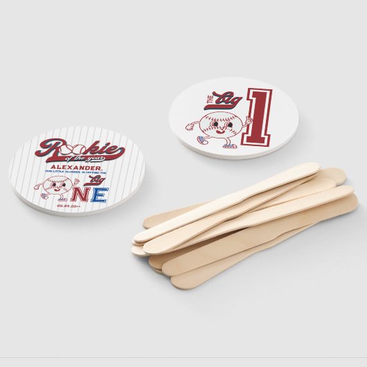 Big One Baseball Rookie van het jaar Eerste Verjaa Handwaaier (Niet-gemonteerd)