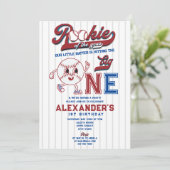 Big One Baseball Rookie van het jaar Eerste Verjaa Kaart (Staand voorkant)