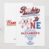 Big One Baseball Rookie van het jaar Eerste Verjaa Kaart (Voorkant / Achterkant)