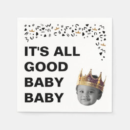 Big one Birthday Photo Napkins Servet