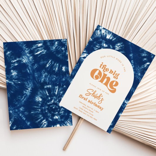 Big One Birthday-uitnodiging | Uitnodiging van Tie