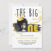 BIG ONE Eerste Verjaardag Foto Kaart (Voorkant)