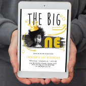 BIG ONE Eerste Verjaardag Foto Kaart