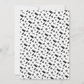 Big One First Birthday Modern Photo Black White Kaart (Achterkant)