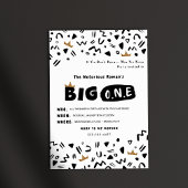 BIG One First Birthday-uitnodiging Kaart