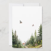 Big One Hunting Eerste Verjaardag Uitnodiging (Achterkant)