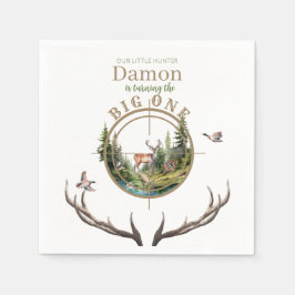 Big One Hunting First Birthday Servet