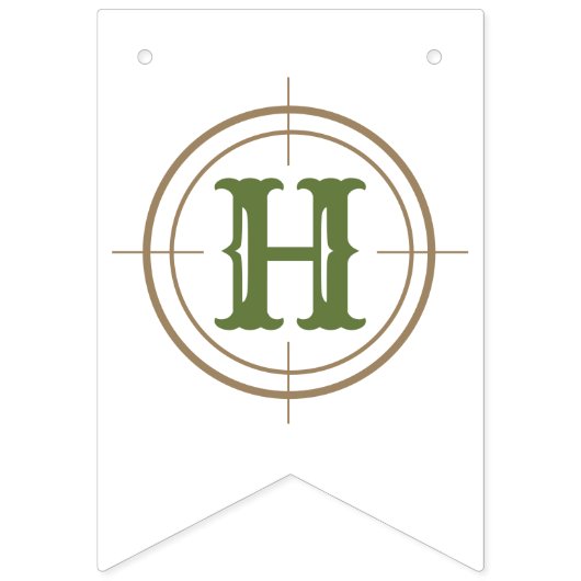 Big One Hunting First Birthday Vlaggetjes (Tweede vlag)