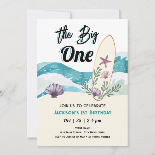 Big One Surfen 1e Kaart (Voorkant)