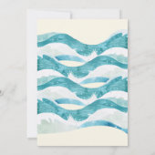 Big One Surfen 1e Verjaardag sinaasappel Kaart (Achterkant)