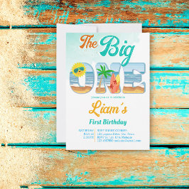 Big One surfen strand zomer verjaardag Kaart