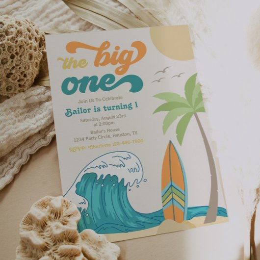 Big One Surfing Invitation | Uitnodiging voor Big 
