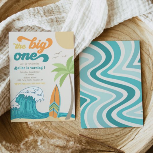 Big One Surfing Invitation | Uitnodiging voor Big 
