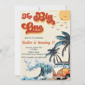 Big One Surfing Uitnodiging | Grote Golf (Voorkant)