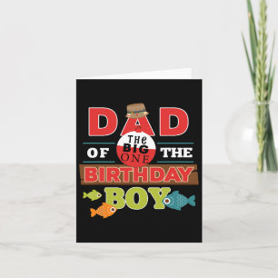 Big One Vist thema Vader van de verjaardag Boy Shi Kaart