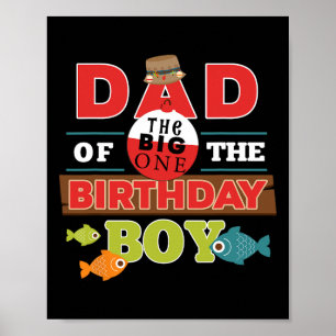Big One Vist thema Vader van de verjaardag Boy Shi Poster