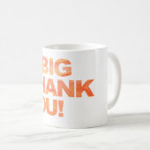 Big Oranje Dank je Koffiemok (Voorkant rechts)